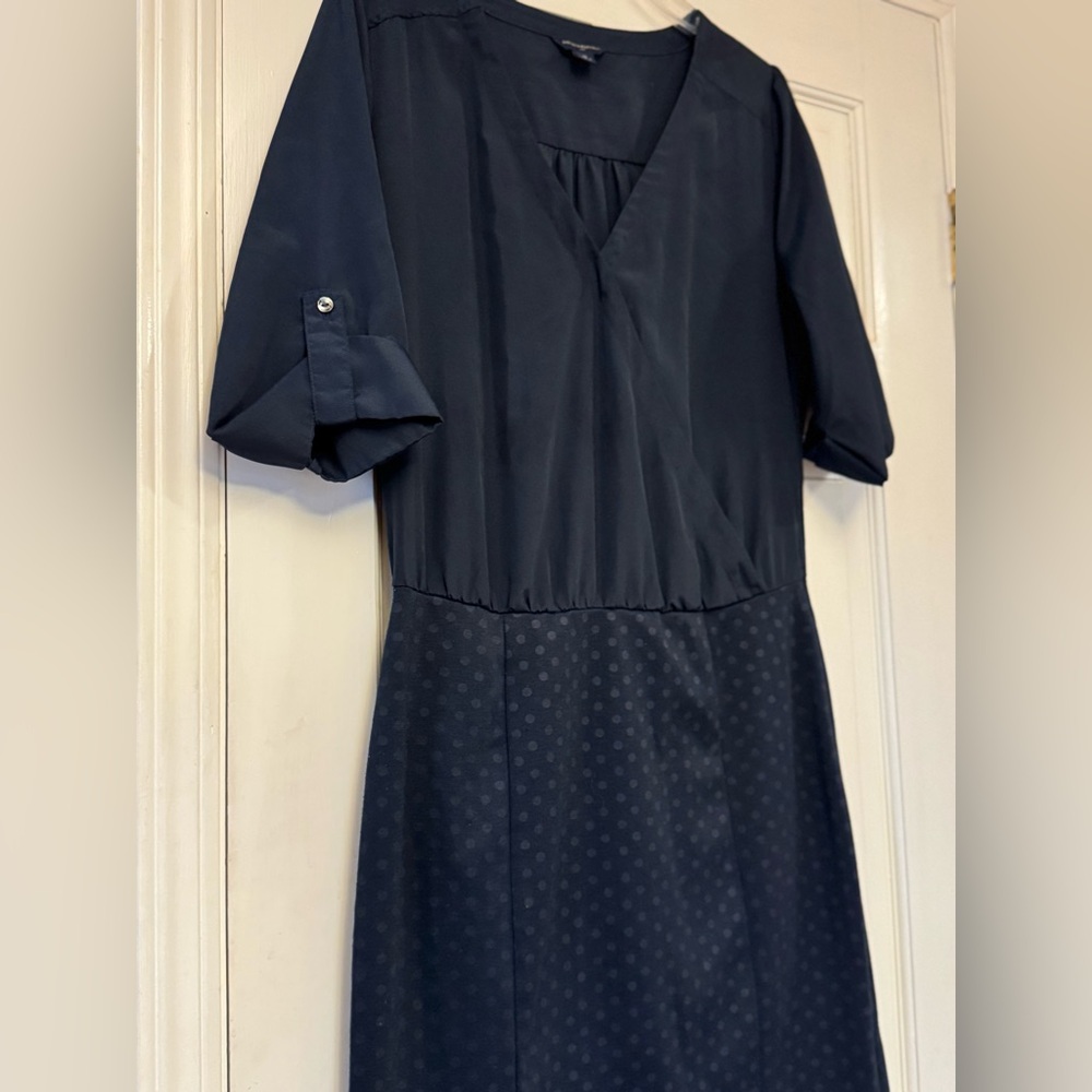Banana Republic Dark Navy Blue Short Sleeve Dress